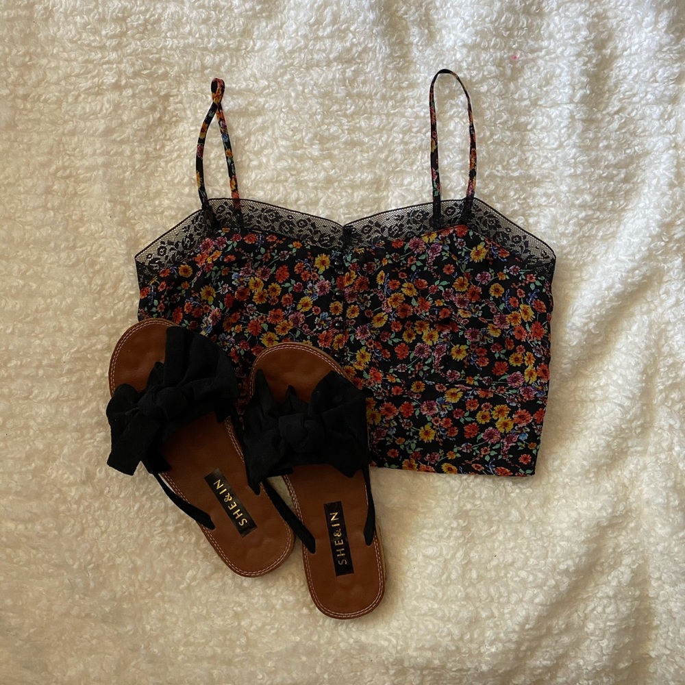 Floral crop top